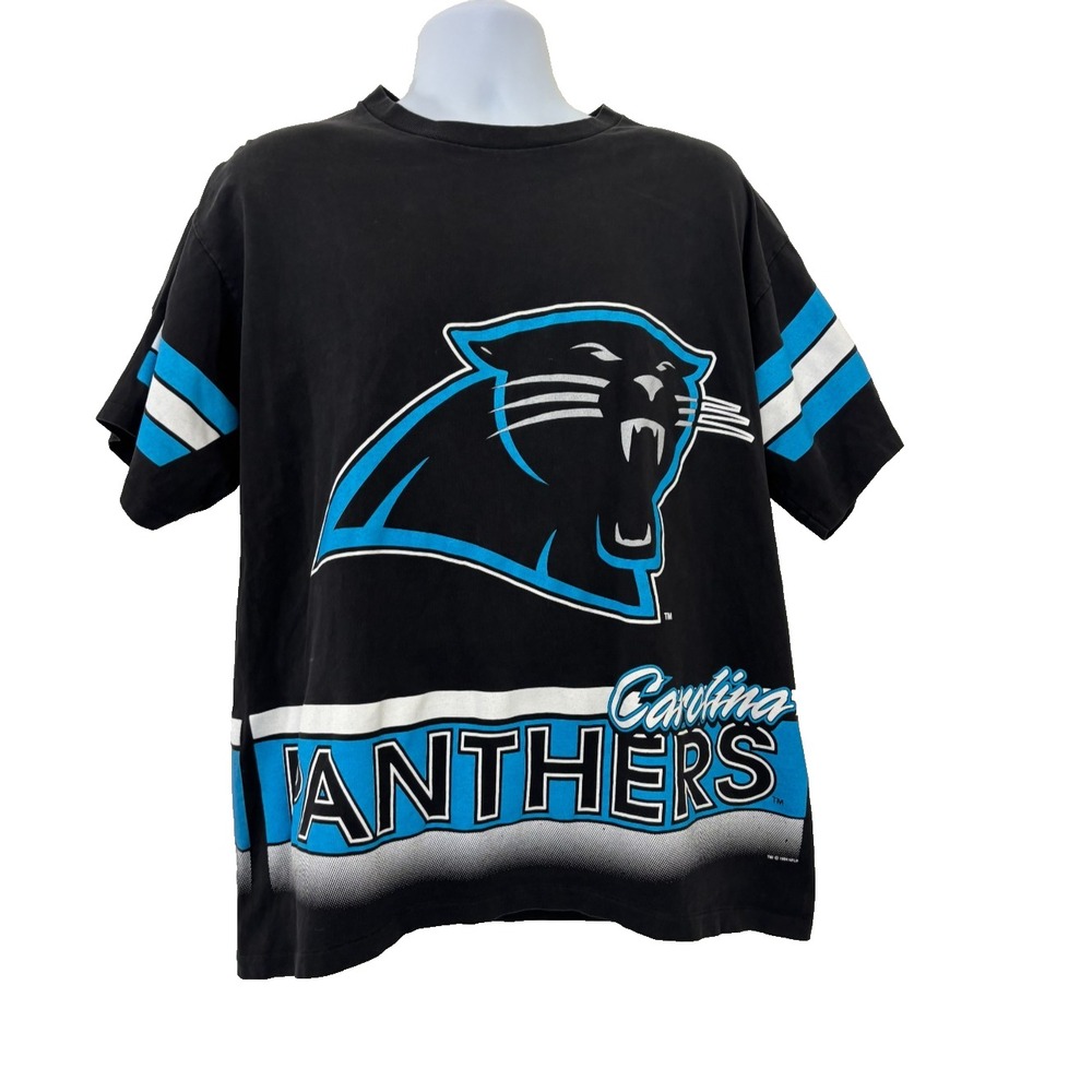 VTG Carolina panthers Salem Sportswear Shirt Single Stitch USA Large 1994 NFL